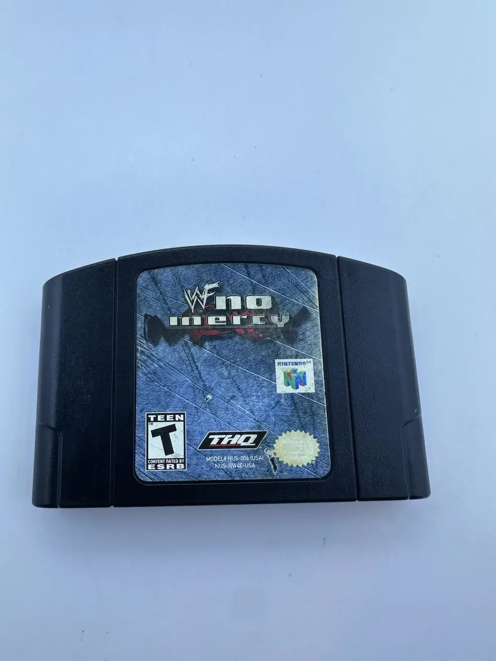 WWF No Mercy Nintendo 64 N64 Authentic Wrestling Game Cartridge Tested Retro